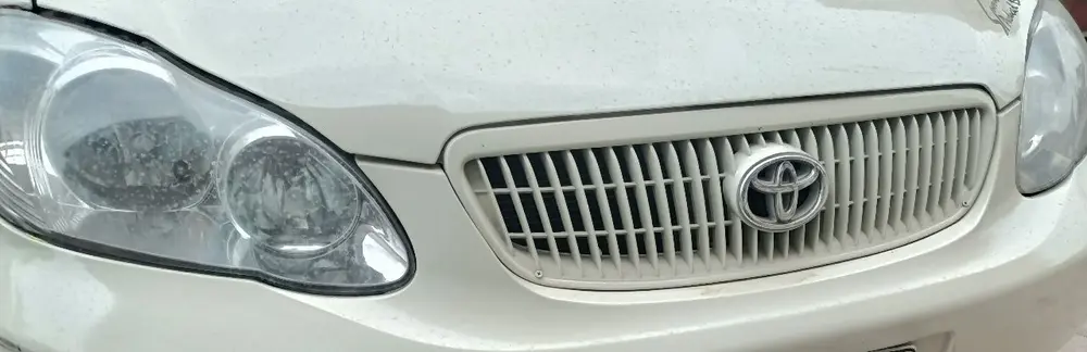 Front-end check of a used car