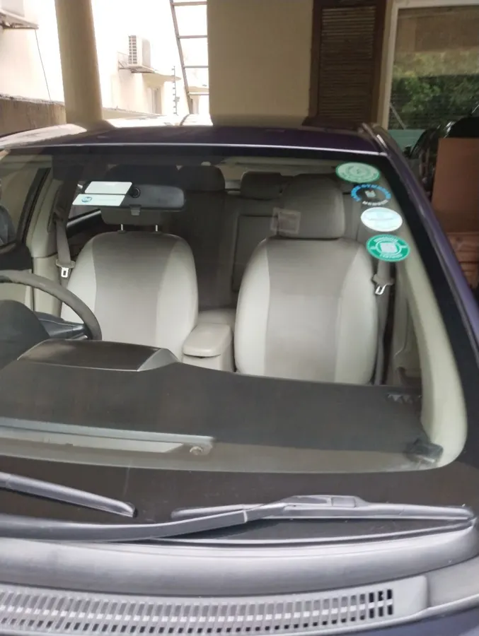 Front interior of the Corolla in good original condition