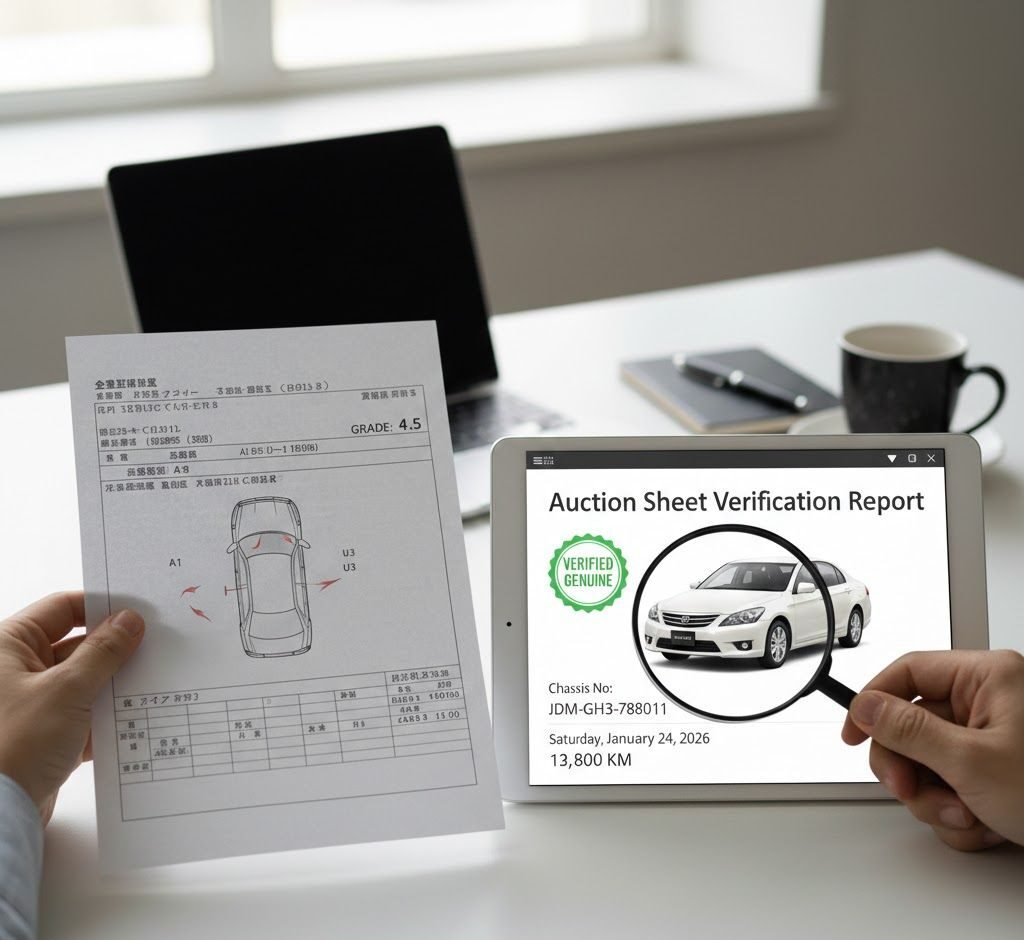 Auction Sheet Verification Free Online